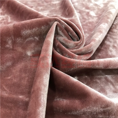 单面ks经编钻石绒高档服装面料