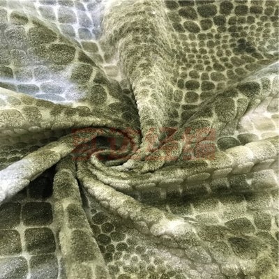 土鸡绒压花扎染玩具面料