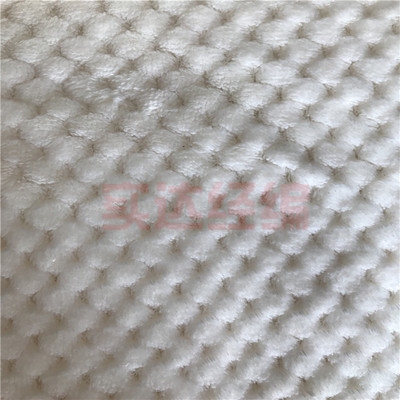 双面素色法兰绒菠萝格服装家纺布料