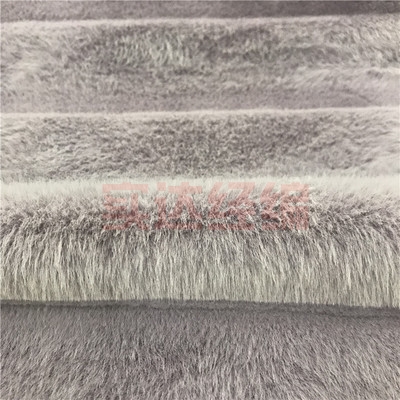 大兔毛仿毛皮 人造毛绒面料 秋冬保暖防寒男女时装童装用料