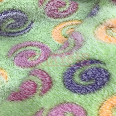 288F 法兰绒 素色 印花 压花 剪花 背印剪花 胶印 阳离